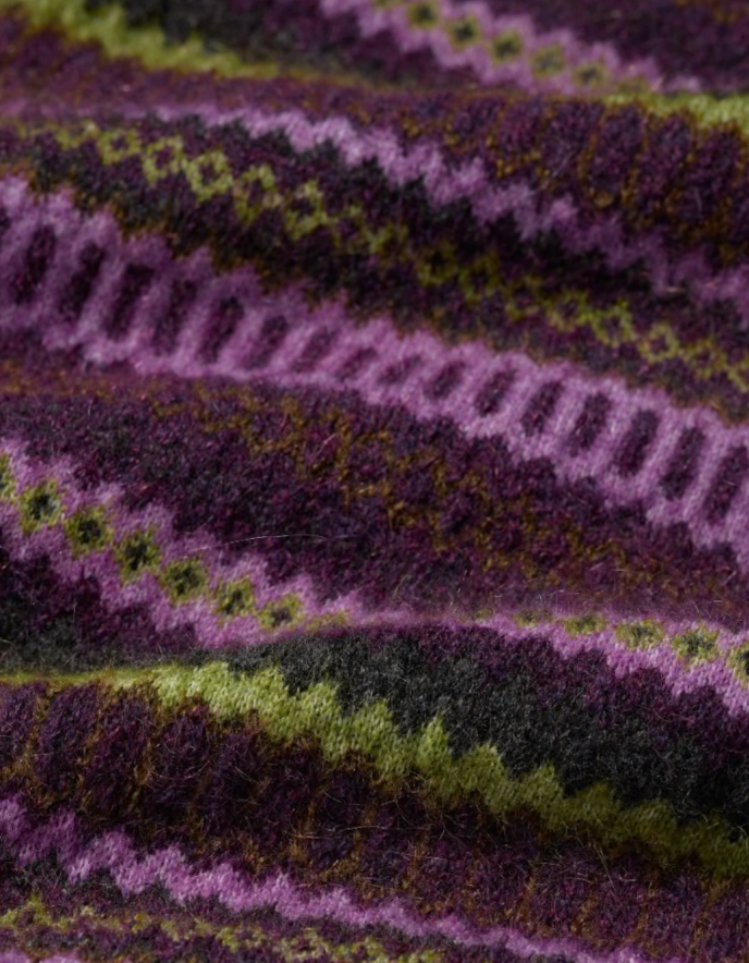 Seasalt Annik Fair Isle Vest in Grape Oak Mix