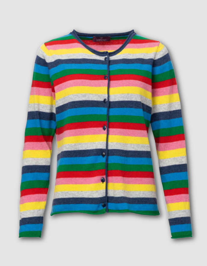 Heidekonigin Rainbow Cardigan