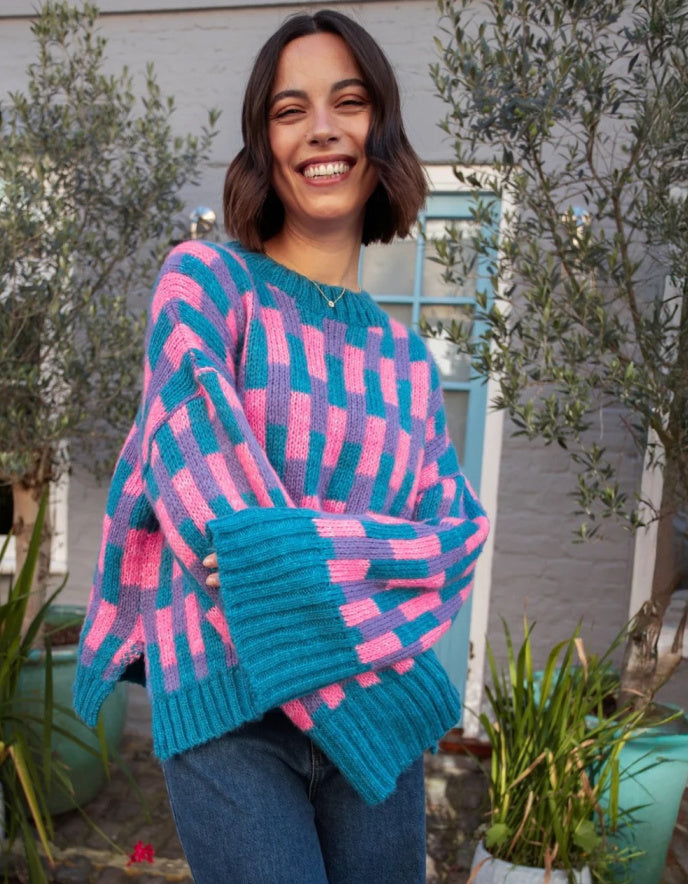 Cara & the Sky Charlotte Jumper in Teal