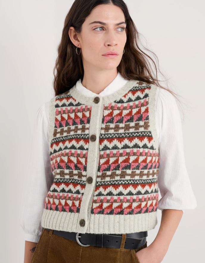 Seasalt Dawson Pick Fair Isle Sweater Vest