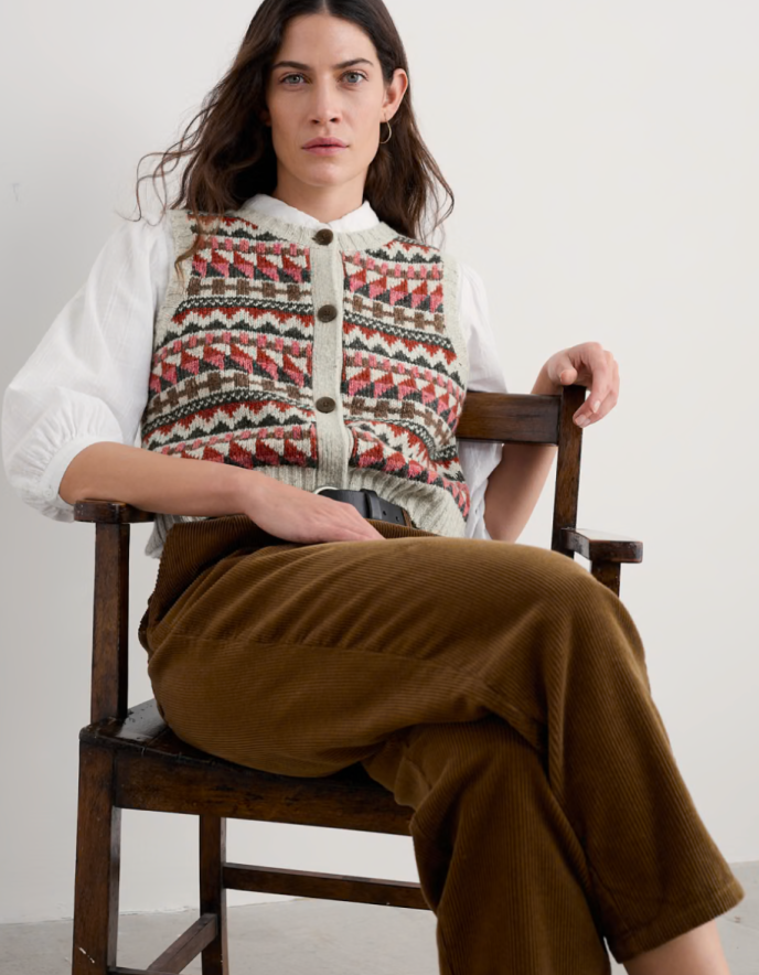 Seasalt Dawson Pick Fair Isle Sweater Vest