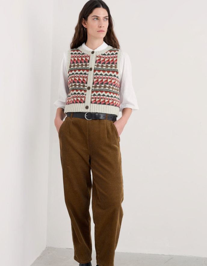 Seasalt Dawson Pick Fair Isle Sweater Vest