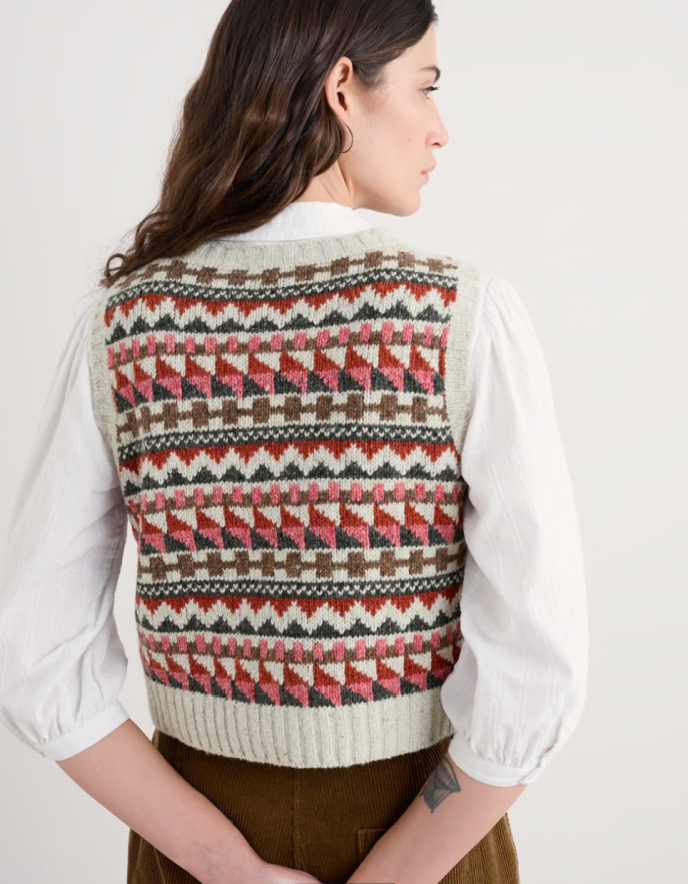 Seasalt Dawson Pick Fair Isle Sweater Vest