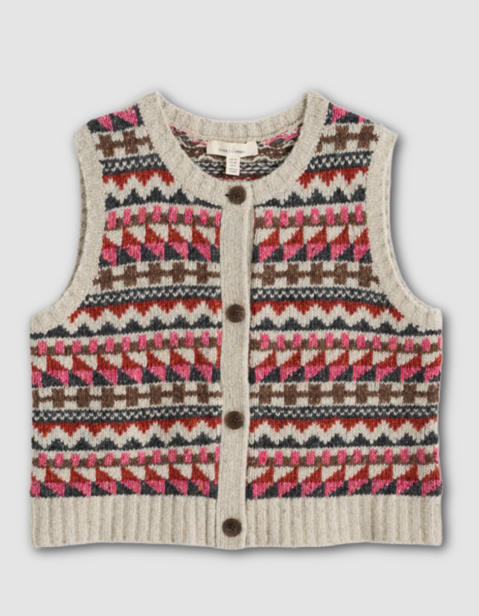 Seasalt Dawson Pick Fair Isle Sweater Vest
