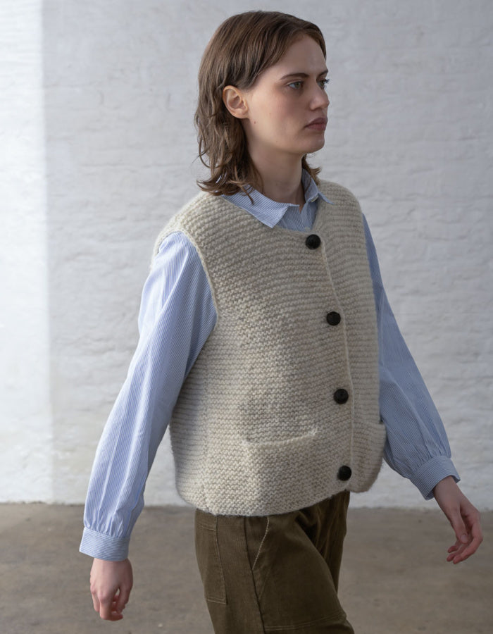 Bibico Elaine Vest in Ecru