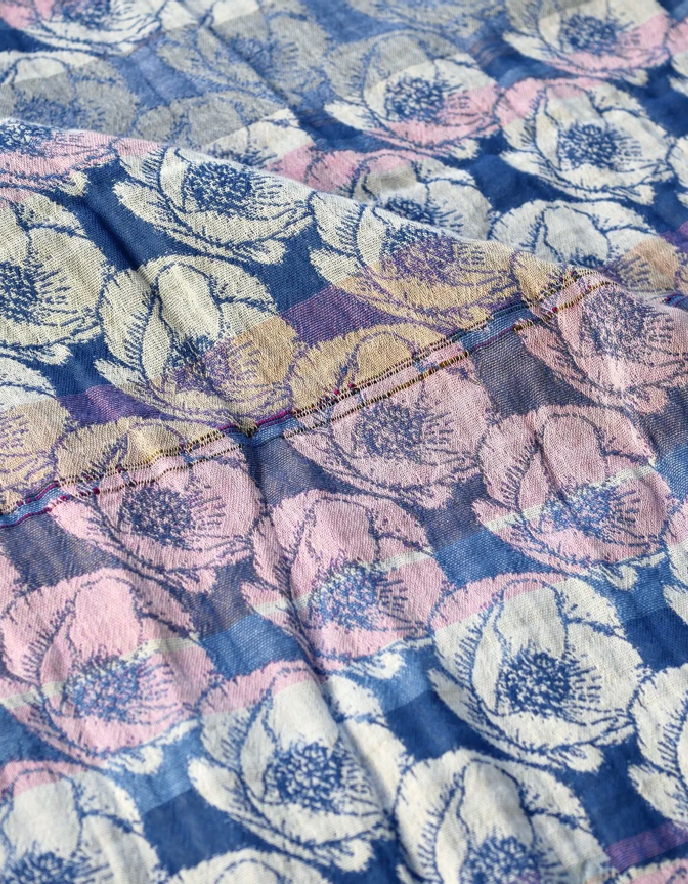 Letol Jacquard Scarf Stephanie in Myosotis