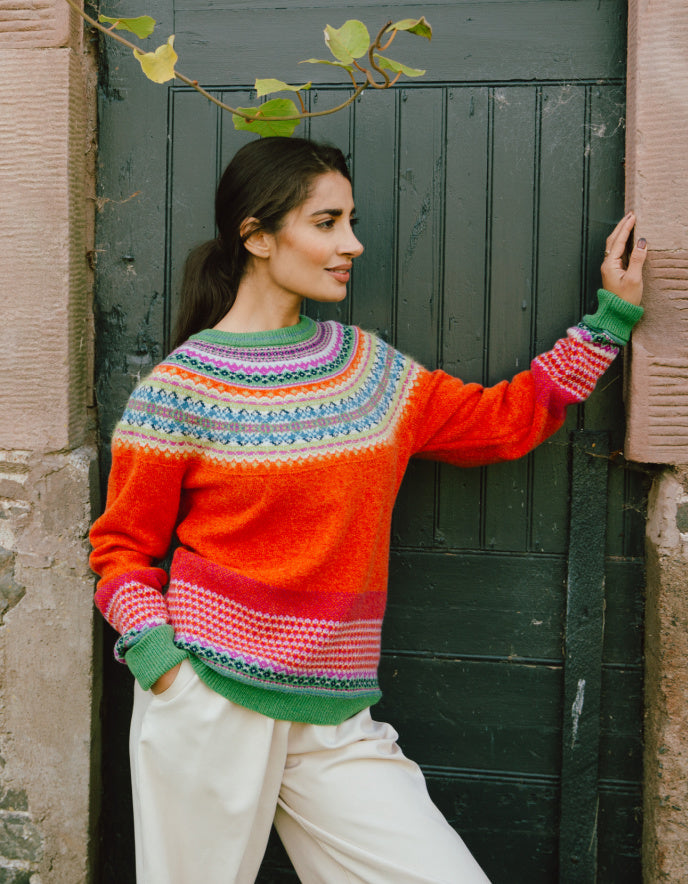 Eribe Alpine Sweater in Bella Rose
