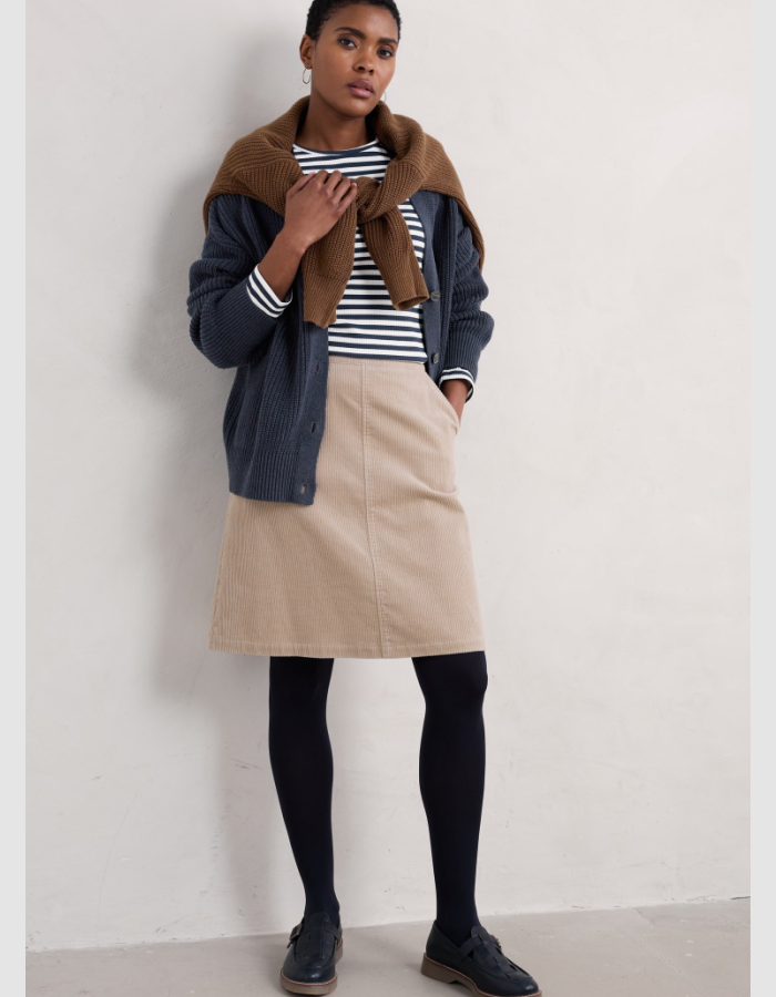 Seasalt Dovetail A-Line Corduroy Skirt