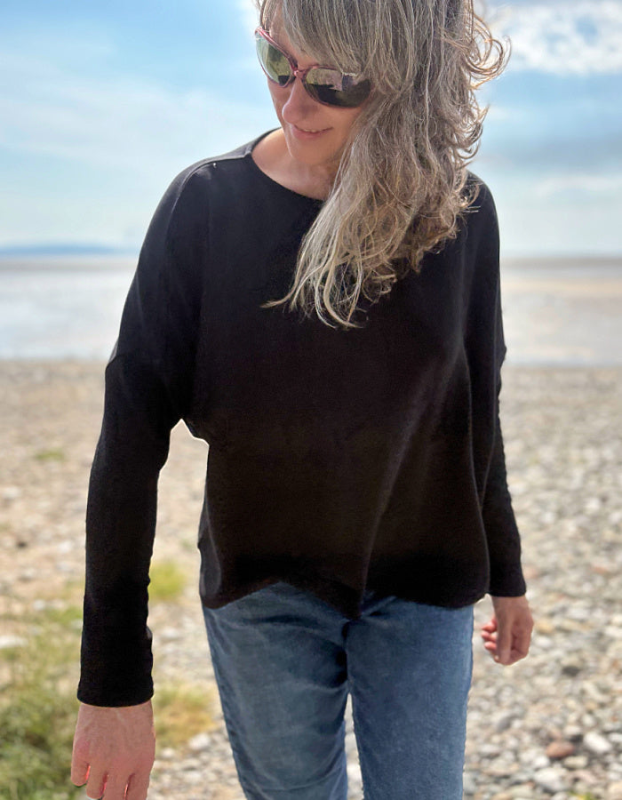 Neirami Boxy Knit in Black