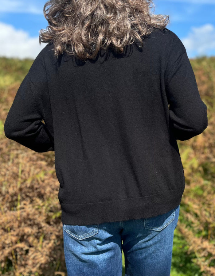 Mansted Nika Cardigan in Black