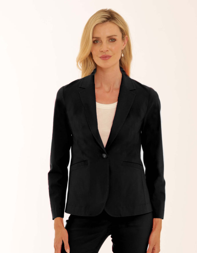 Pomodoro Bengaline Blazer in Black