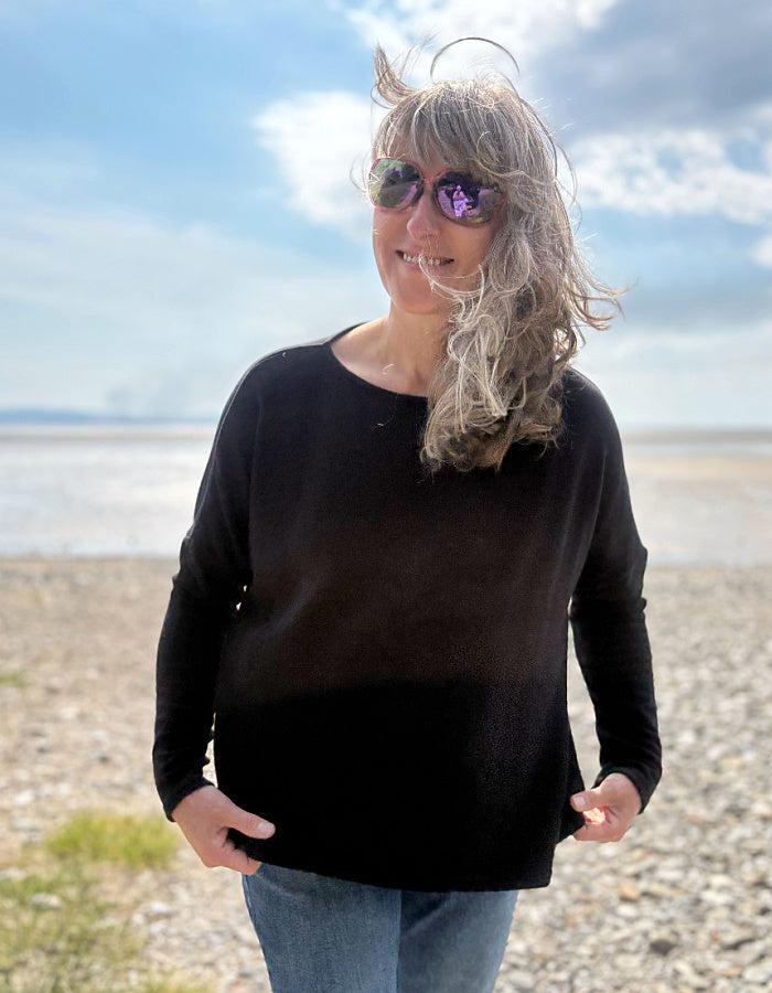 Neirami Boxy Knit in Black