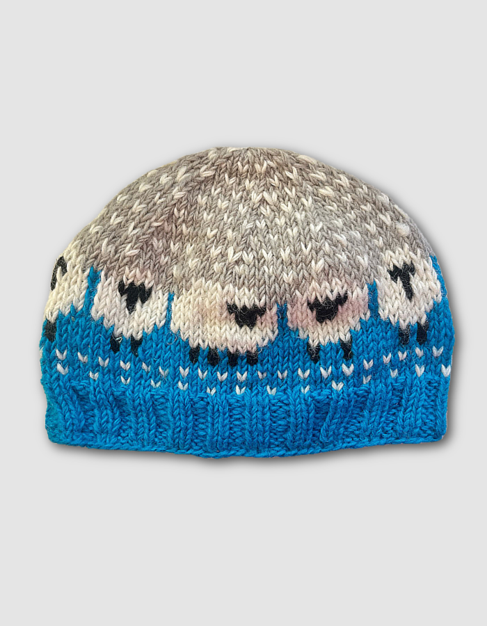 From the Source Sheep Beanie in Blue Sky