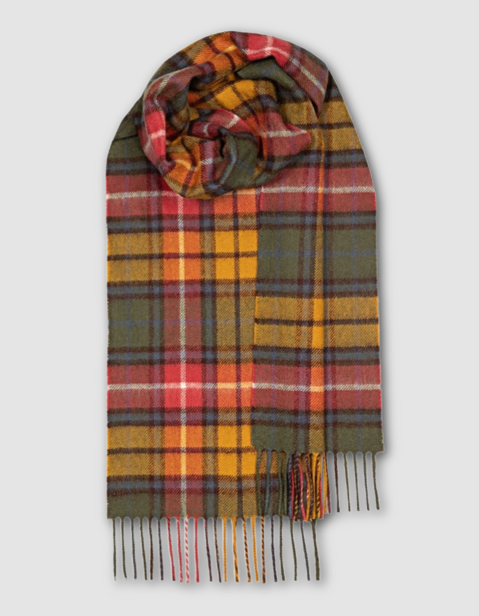 Lochcarron Lambswool Scarf in Buchanan Antique