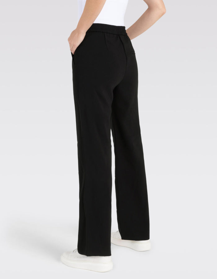 MAC Chiara Wide Leg Black Trousers