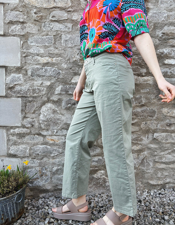 MAC Chiara in Rosemary Cropped Cotton