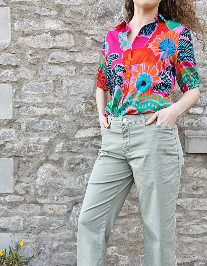 MAC Chiara in Rosemary Cropped Cotton