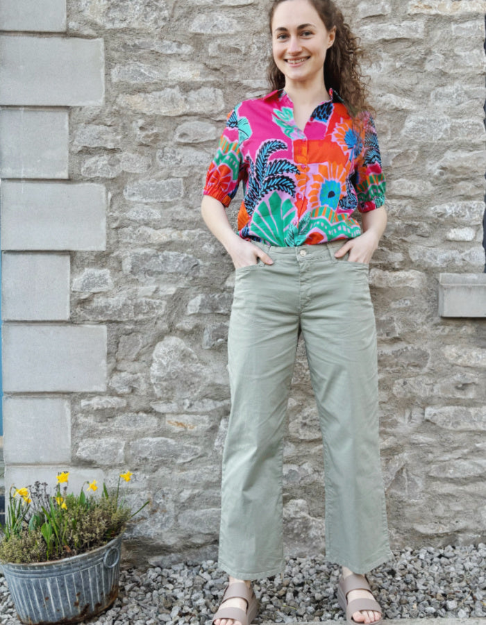 MAC Chiara in Rosemary Cropped Cotton