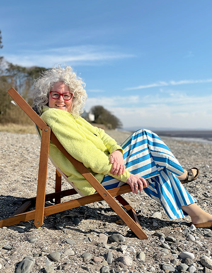 Pretty Vacant Drawstring Trousers in Deckchair Stripes