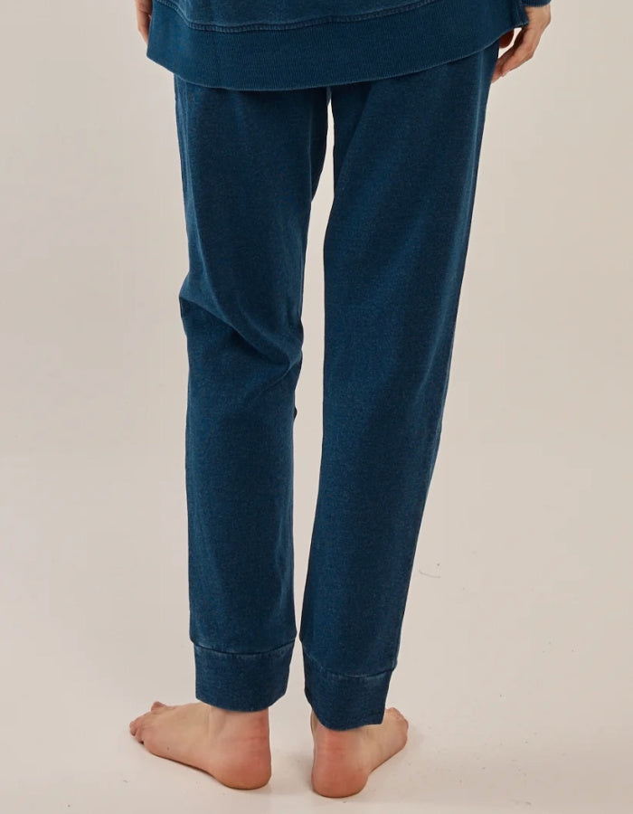 denim cotton jersey joggers
