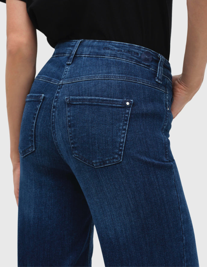 MAC Dream Wide Jeans in Cobalt Authentic Wash