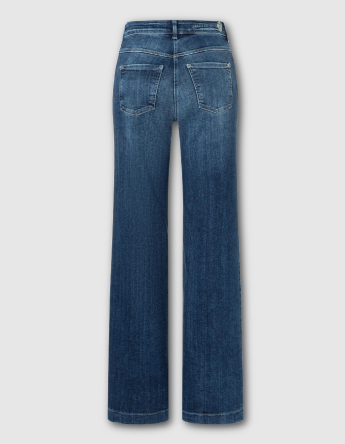 MAC Dream Wide Jeans in Cobalt Authentic Wash
