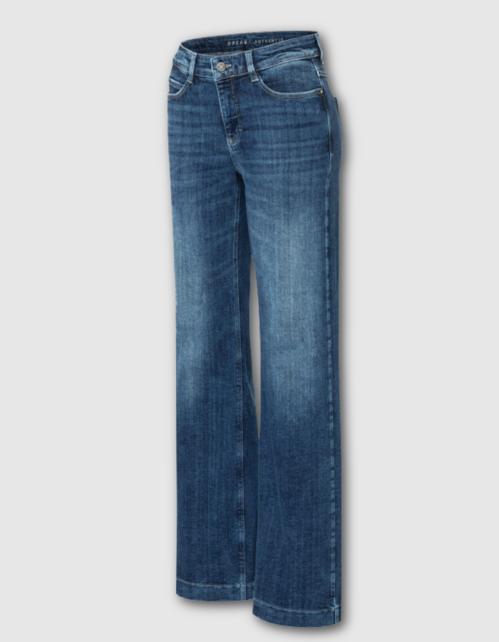 MAC Dream Wide Jeans in Cobalt Authentic Wash