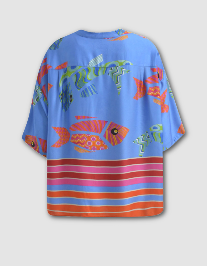 Milano Rainbow Fish Oversized Shirt