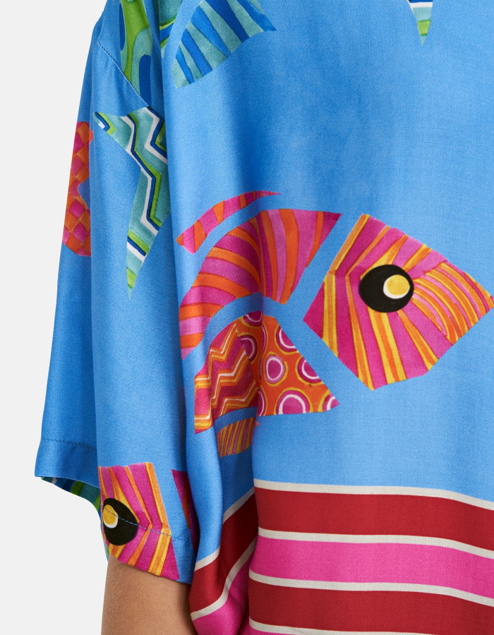 Milano Rainbow Fish Oversized Shirt