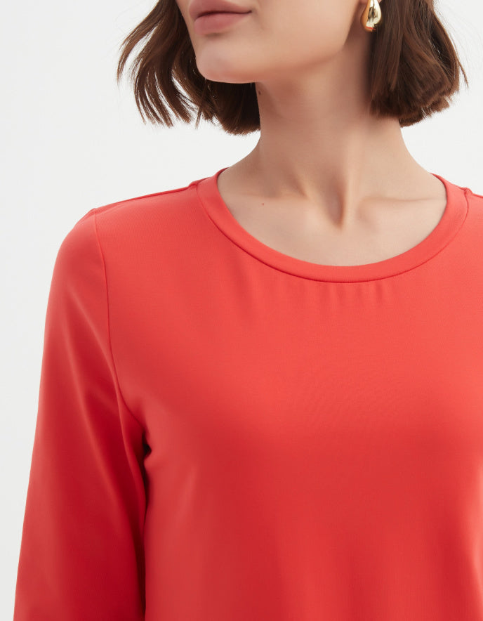 Tirelli Long Sleeve T Shirt in Flame