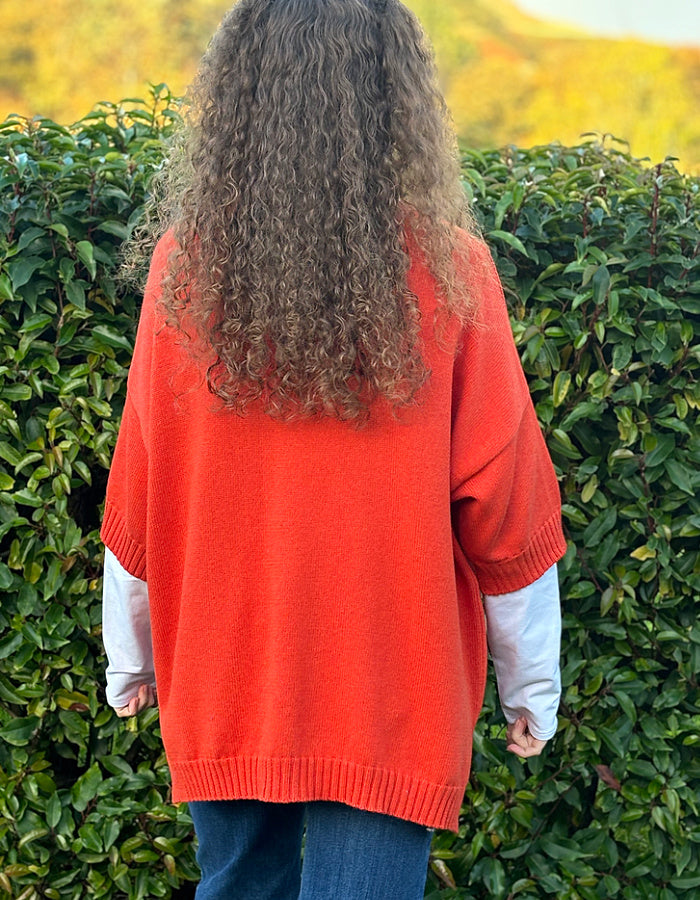 Ochre Paris Sweater in Flame Cotton