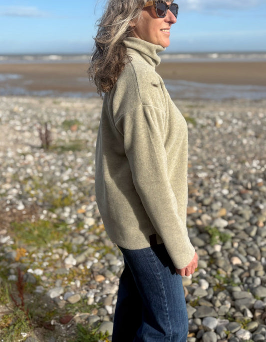 Henriette Steffensen Polo Neck in Sand