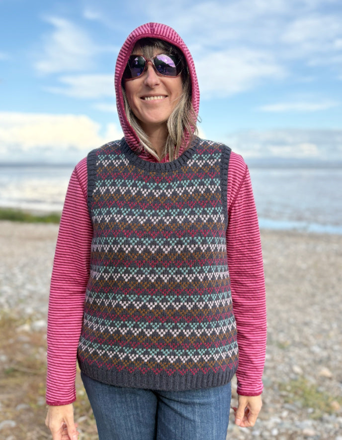 Heidekonigin Geo Fair Isle Tank Top