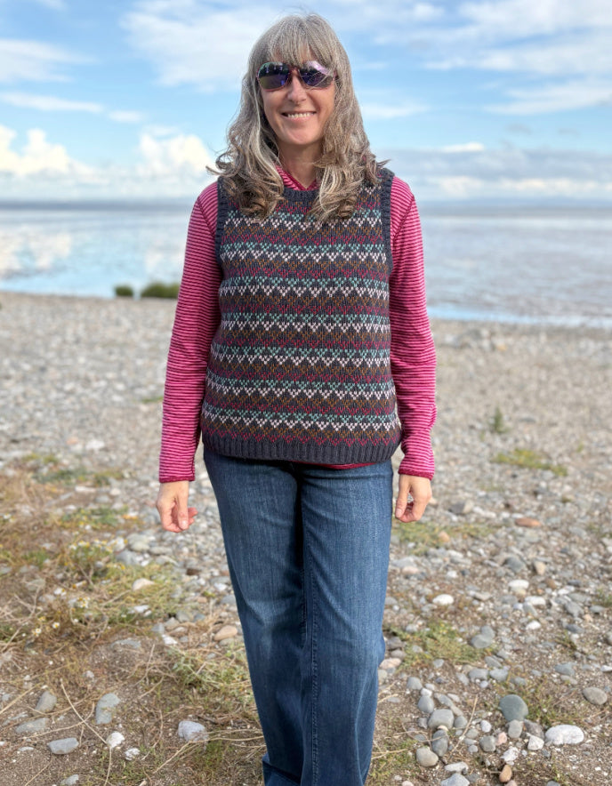 Heidekonigin Geo Fair Isle Tank Top