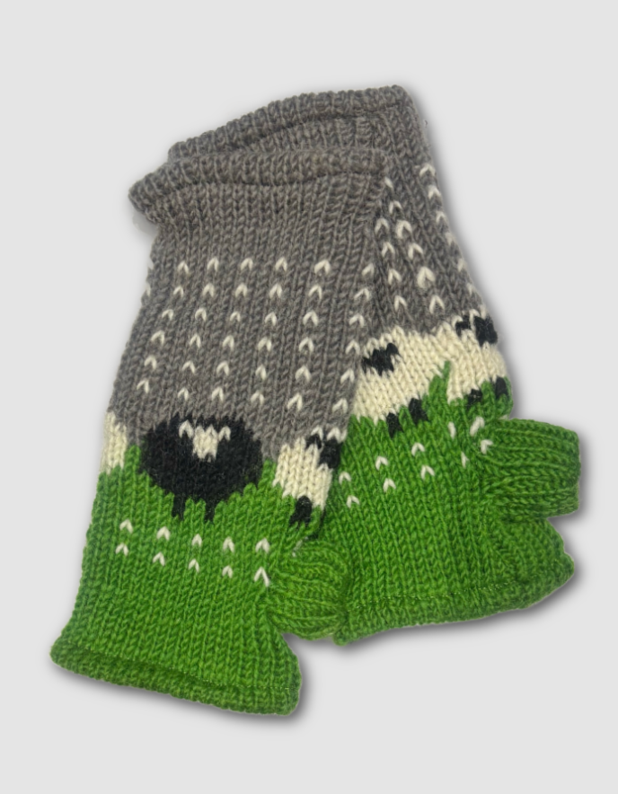 From the Source Wrist Warmers Grass Green