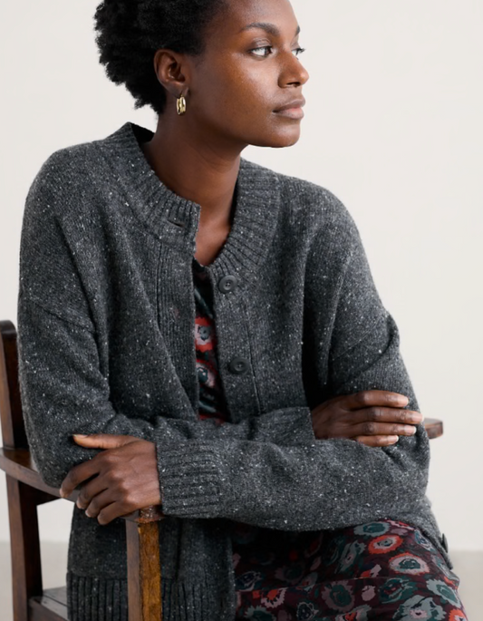 Harbour Sands Chunky Crew Neck Cardigan