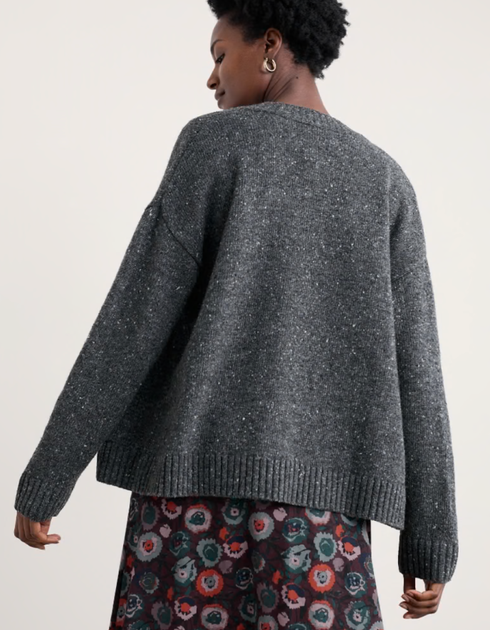 Harbour Sands Chunky Crew Neck Cardigan