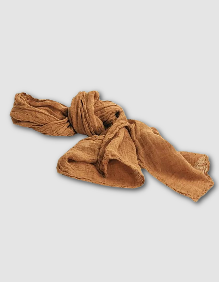Couleur Chanvre Hemp Scarf in Ambre