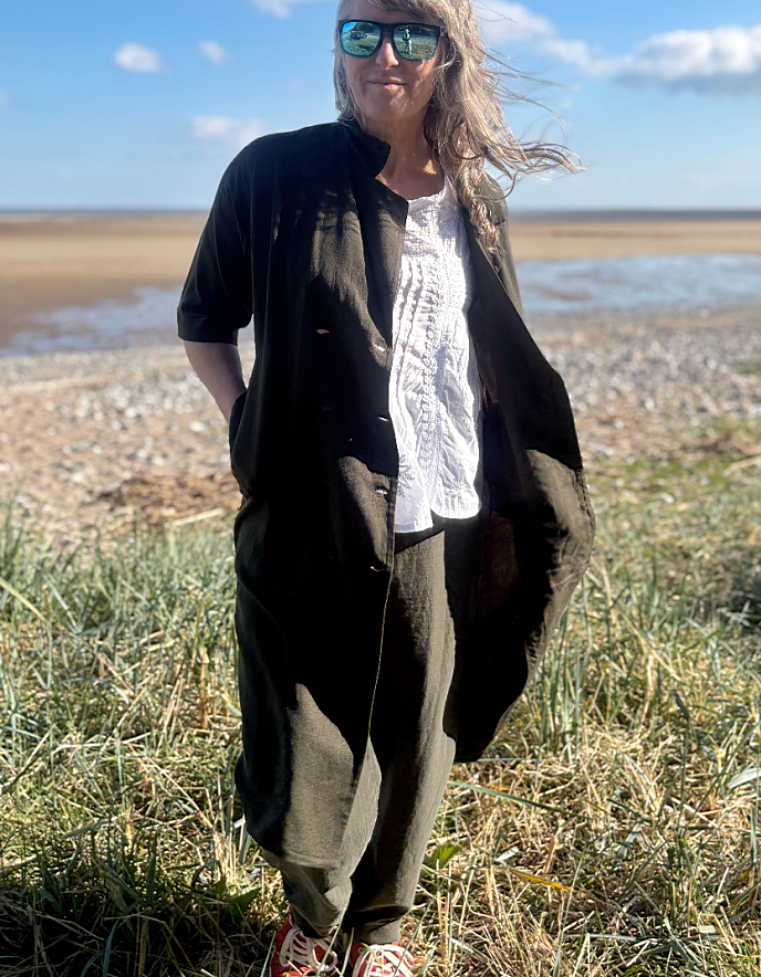 MUSE Wear Hedwig Dress in Army Green tencel
