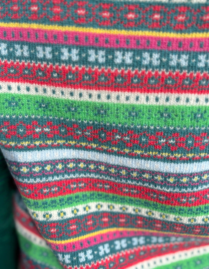 Heidekonigin Tank Top in Jewel Fair Isle