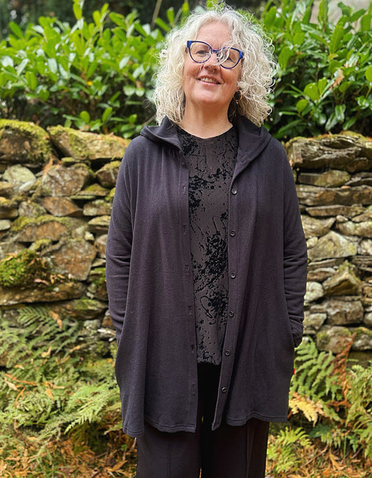 Vetono Hooded Cardigan