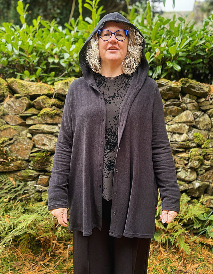 Vetono Hooded Cardigan
