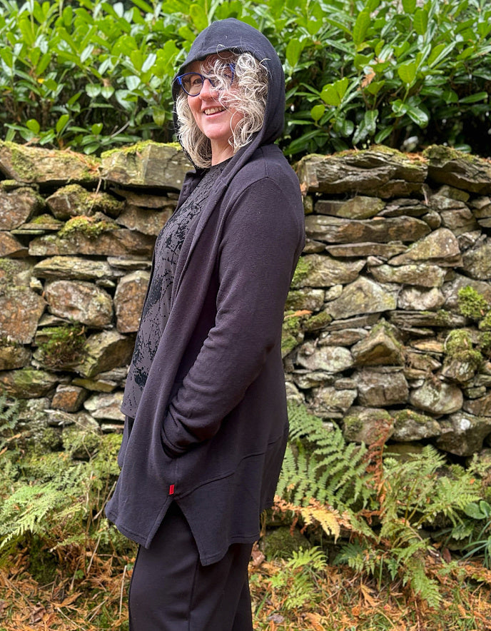 Vetono Hooded Cardigan