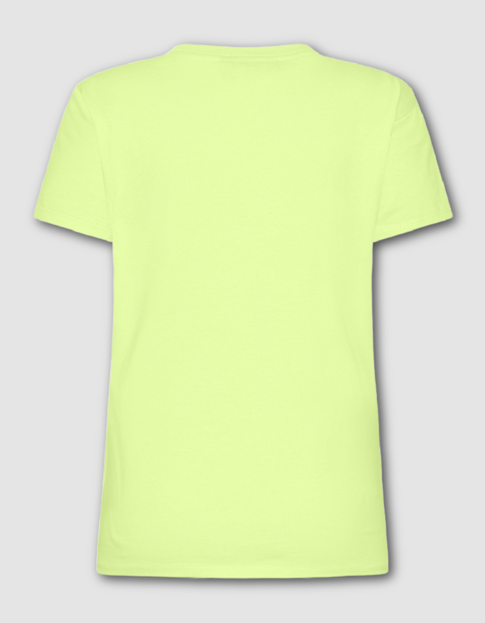 lime crew neck cotton t shirt
