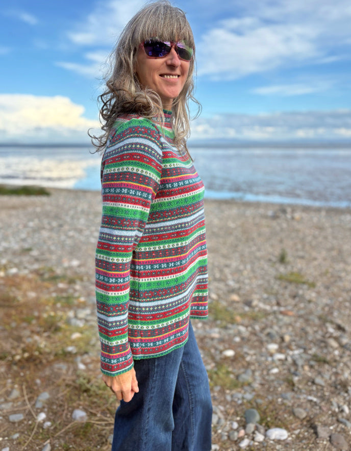 Heidekonigin Jewel Fair Isle Pullover