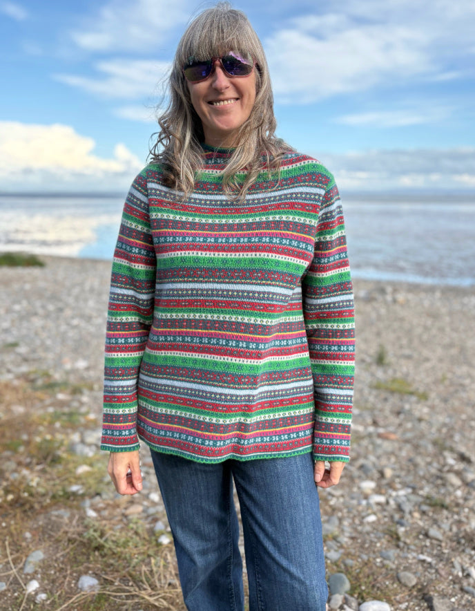 Heidekonigin Jewel Fair Isle Pullover