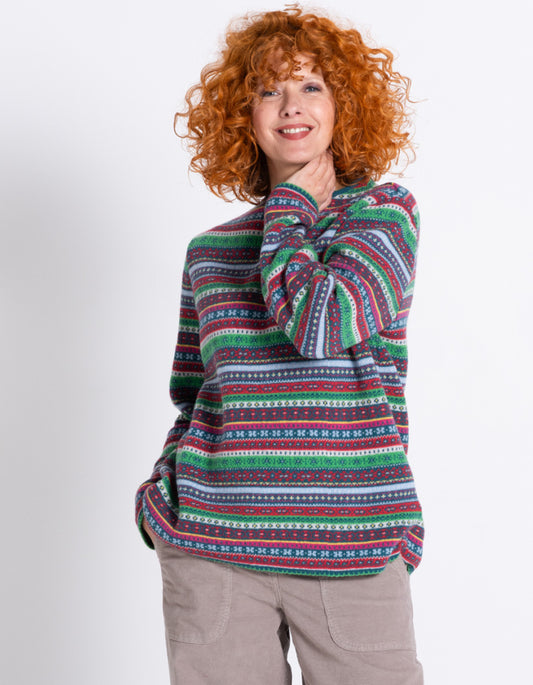 Heidekonigin Jewel Fair Isle Pullover