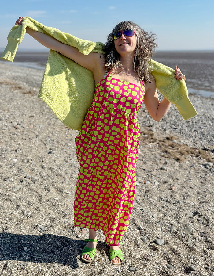 Kaleido Polka Block Sun Dress