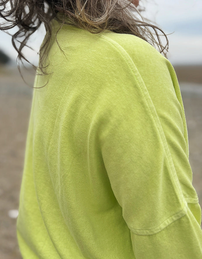 Vetono Boxy Cotton Cardigan Cardigan
