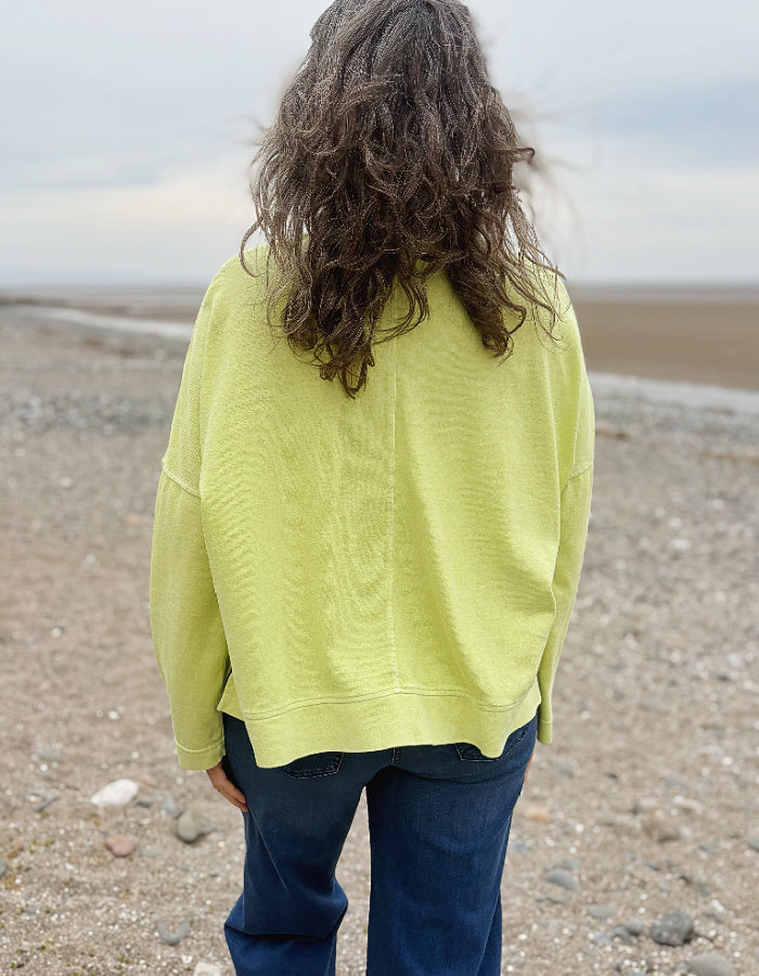 Vetono Boxy Cotton Cardigan Cardigan